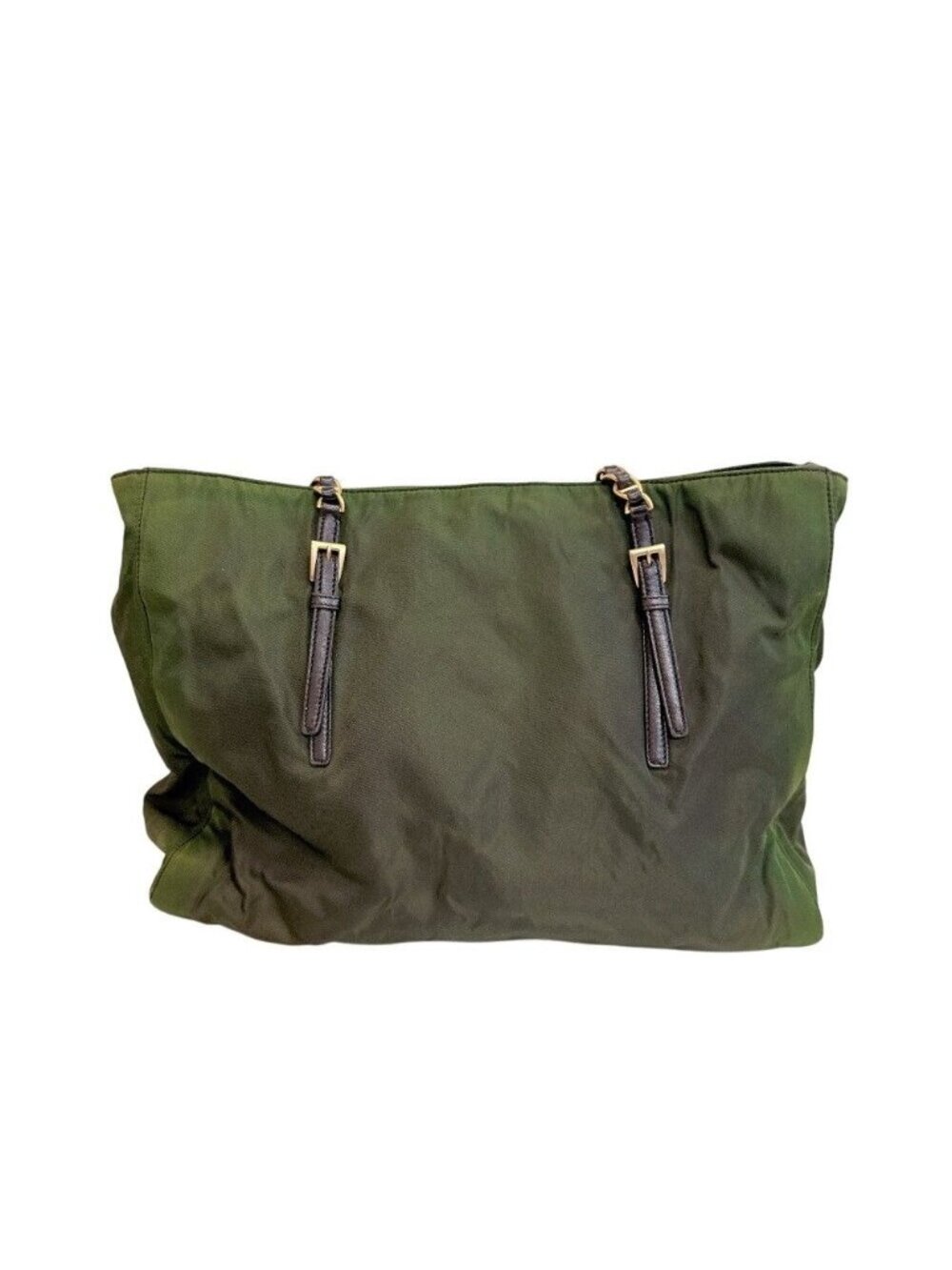 Prada Nylon Tote Bag Green